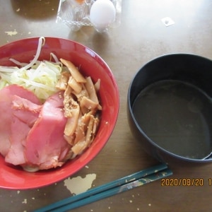 インスタント利用❤つけ麺ラーメン♪（挽き肉＆野菜）